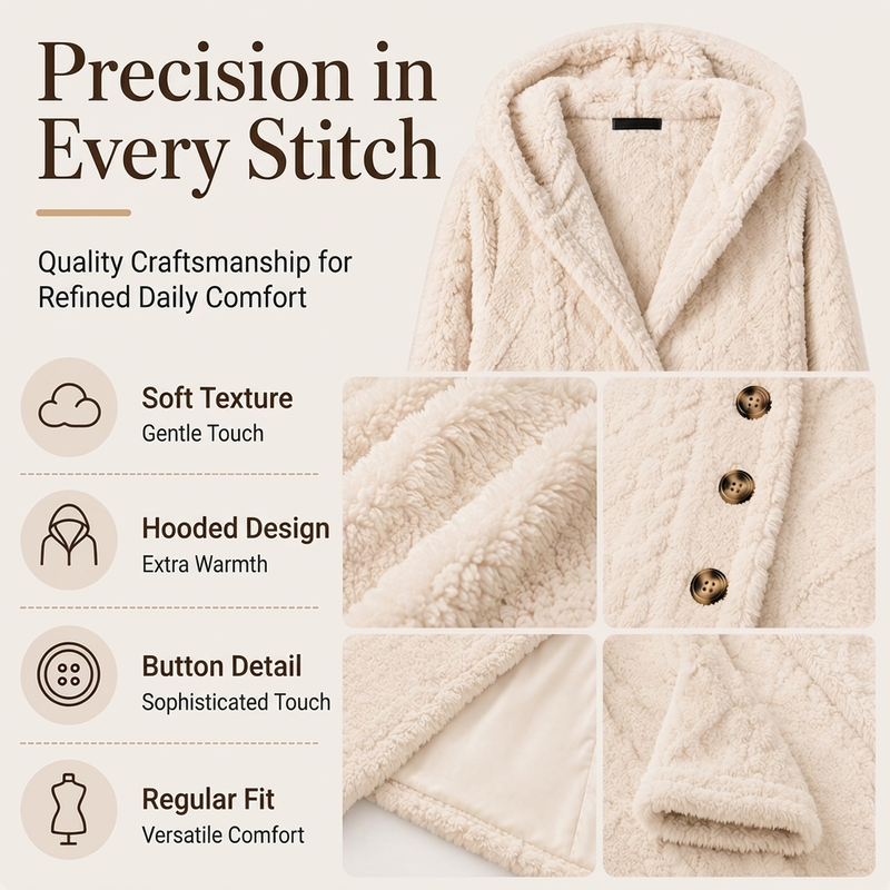 ⏳Limited-time offer: 50% off⏰Diamond-patterned women's warm hooded outerwear🎁