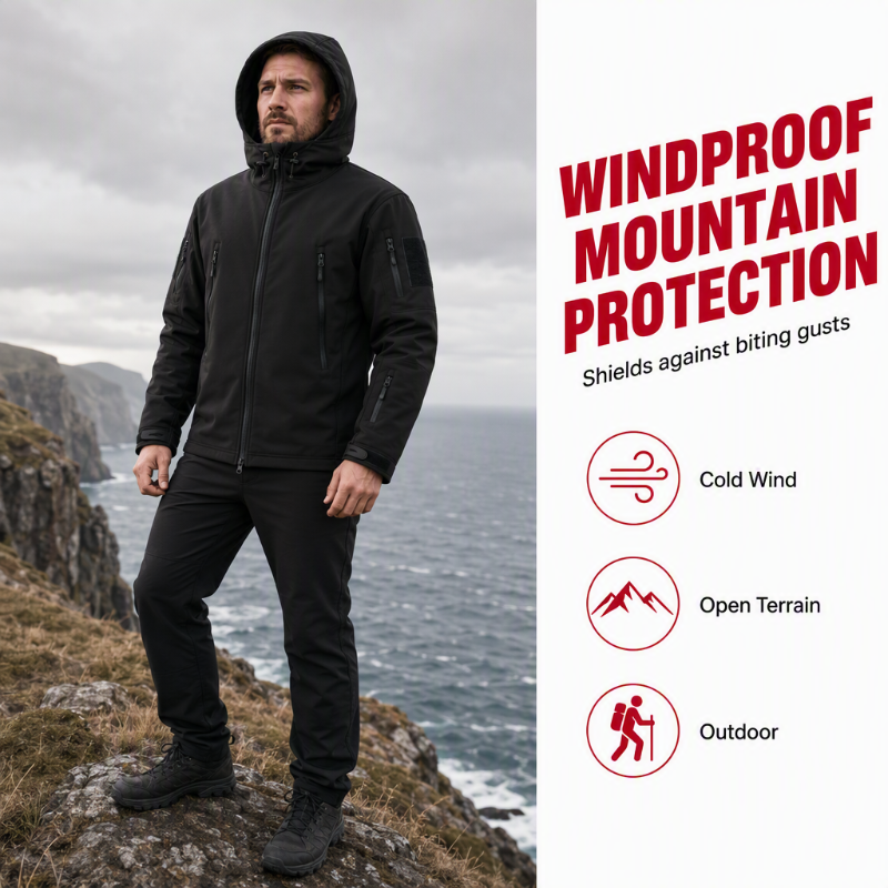 🧥 Stay-Dry Comfort | Men's Outdoor Waterproof Warm Jacket