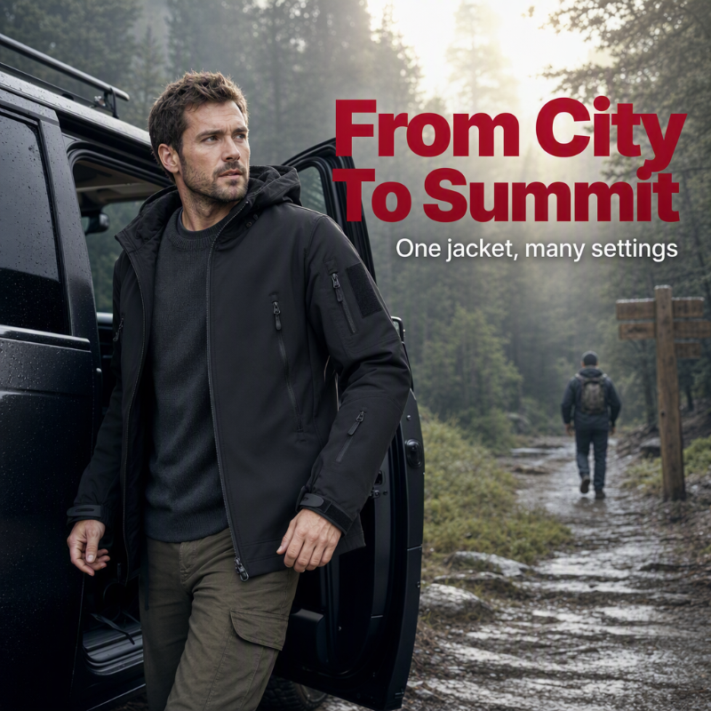 🧥 Stay-Dry Comfort | Men's Outdoor Waterproof Warm Jacket