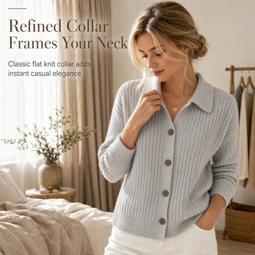 🧶 Relaxed Comfort, Effortless Layering | Women's Casual Loose Fit Knit Cardigan
