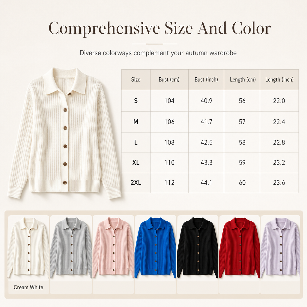 🧶 Relaxed Comfort, Effortless Layering | Women's Casual Loose Fit Knit Cardigan