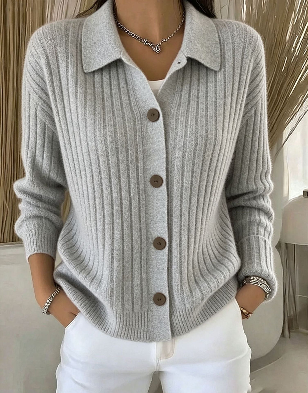 🧶 Relaxed Comfort, Effortless Layering | Women's Casual Loose Fit Knit Cardigan