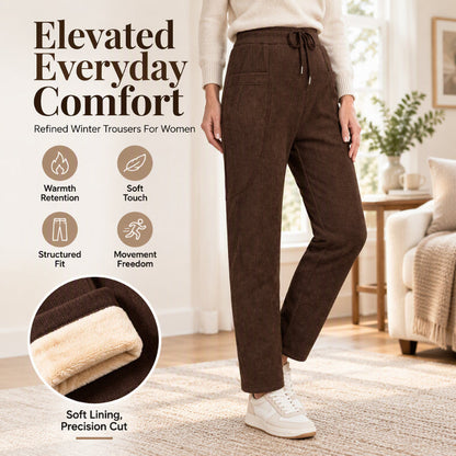 Women's Winter Corduroy Thermal Pants