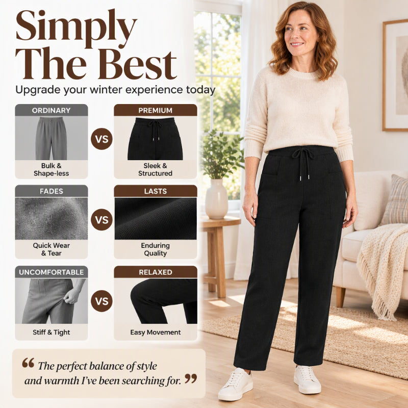 Women's Winter Corduroy Thermal Pants