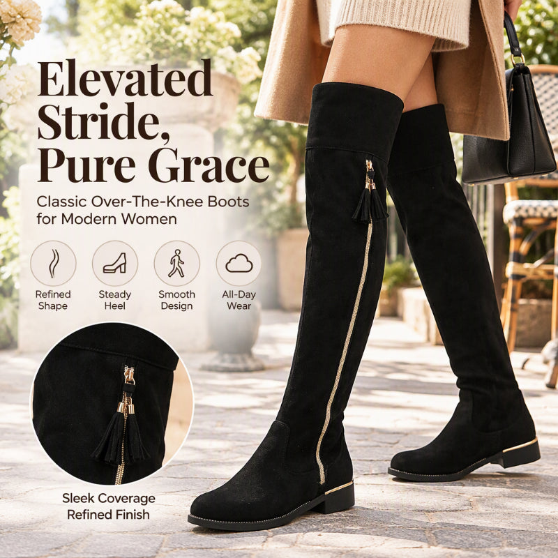 🖤Black Friday Sale🖤👢 Women's Sleek Over-the-Knee Boots with a Figure-Flattering Fit ✨